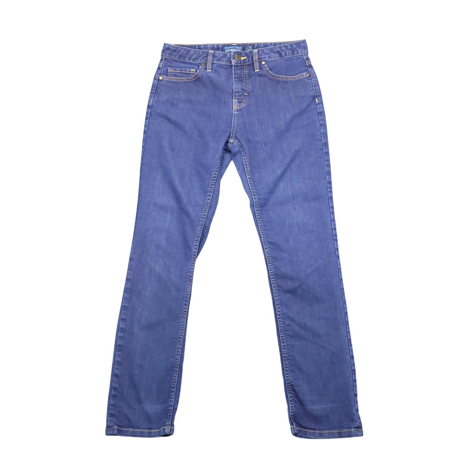 Patagonia Womens Jeans Size 28 Straight Reg Rise Denim Blue Casual Pants